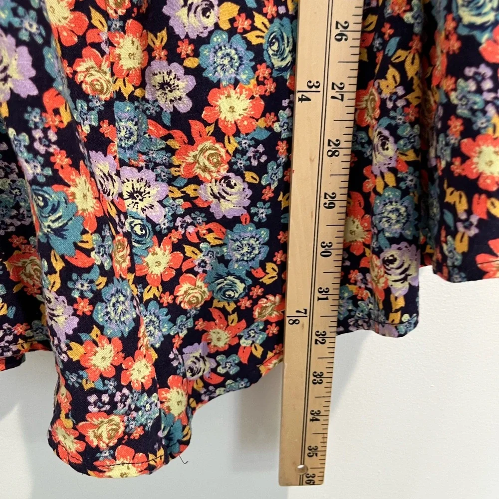FREE PEOPLE Black Floral‎ SHOW ME LOVE Romper Sz. M